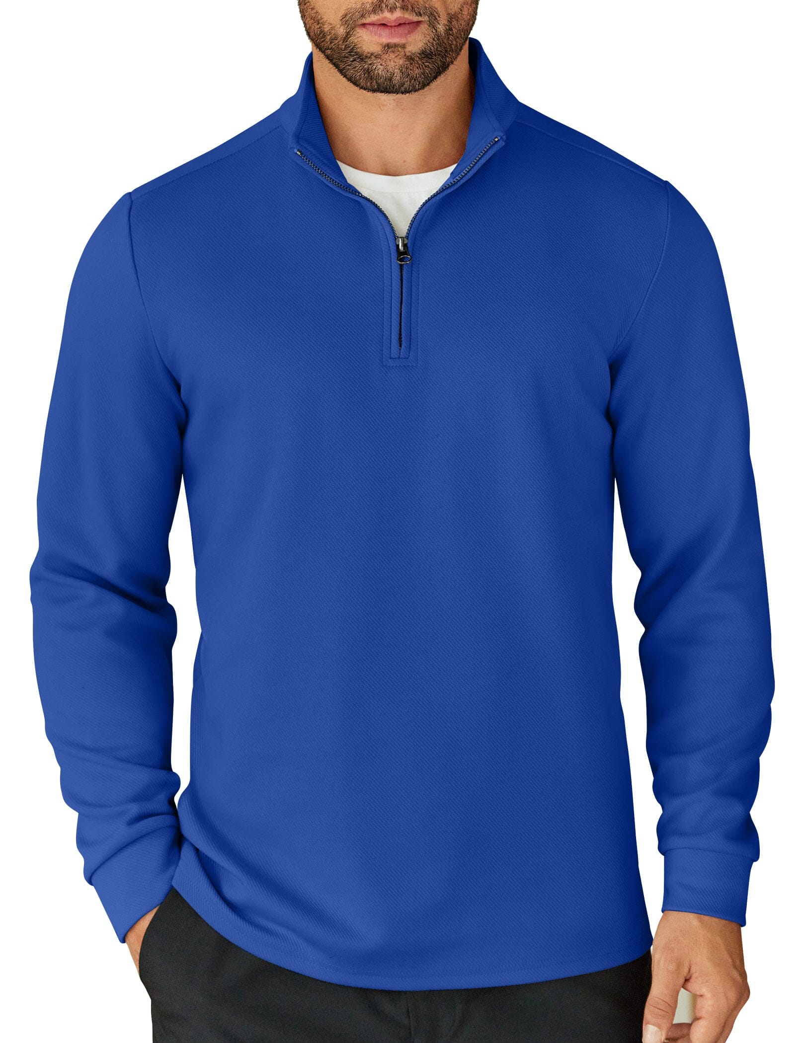 Casual Quarter Zip Sweatshirt 