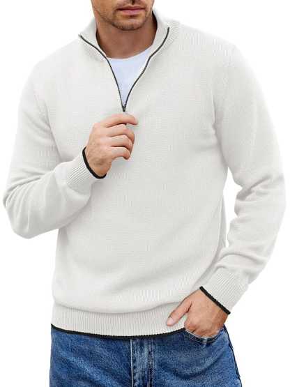 Lightweight Mock Neck Sweaters 