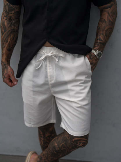 Casual Summer Linen Blend Shorts 