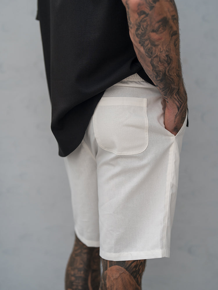 Casual Summer Linen Blend Shorts 