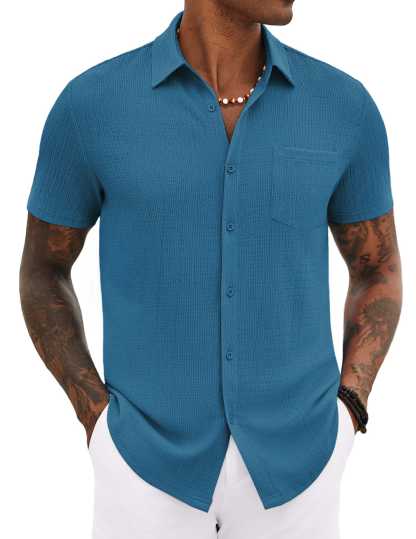 Casual Summer Textured Shirt 
