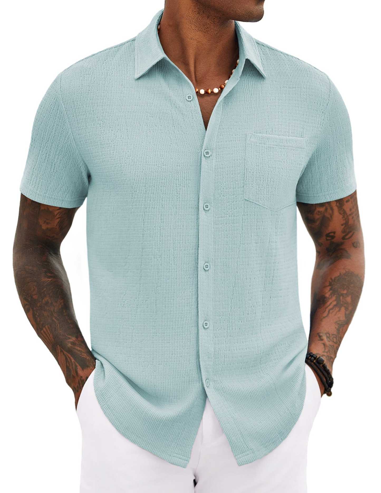 Casual Summer Textured Shirt 
