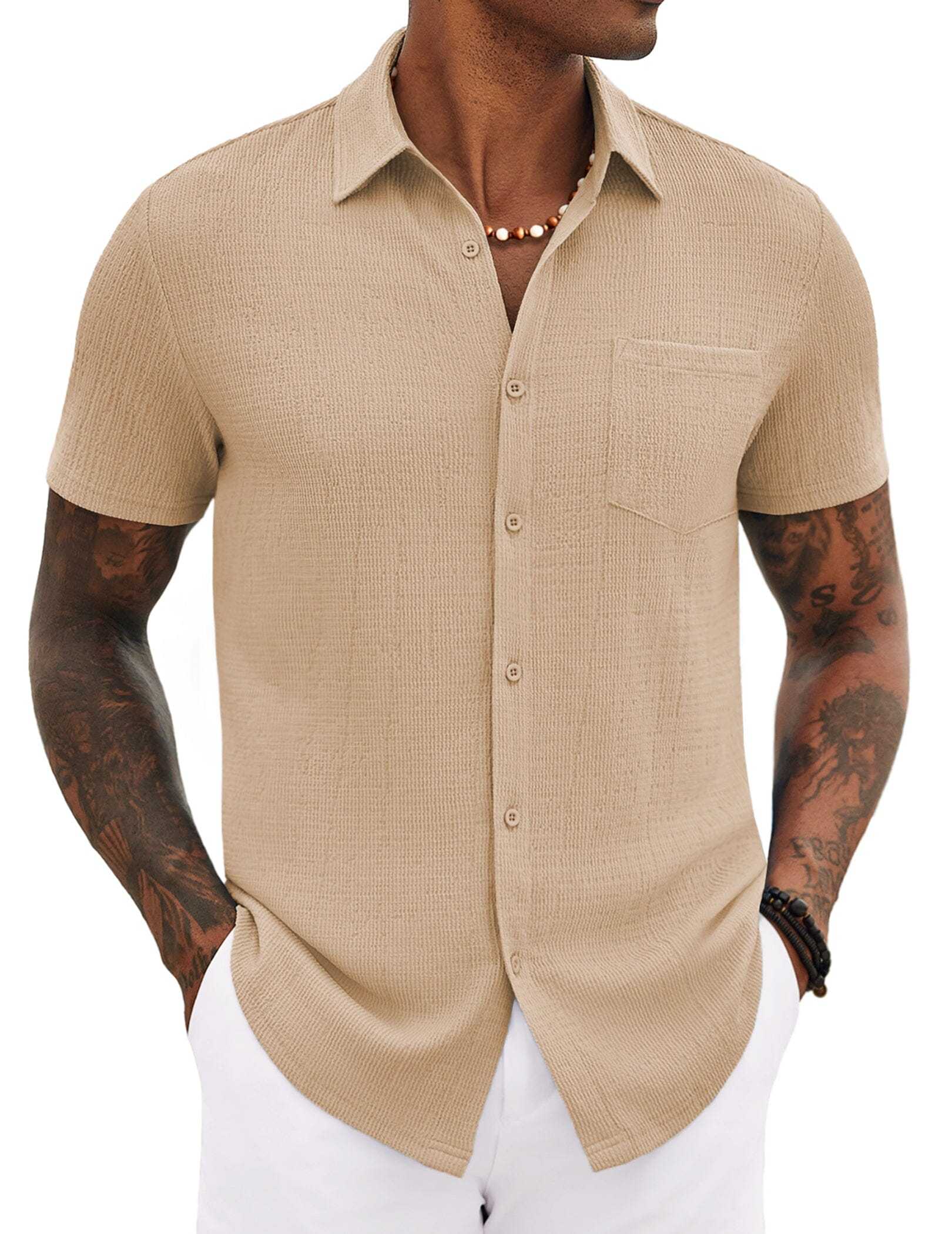 Casual Summer Textured Shirt 