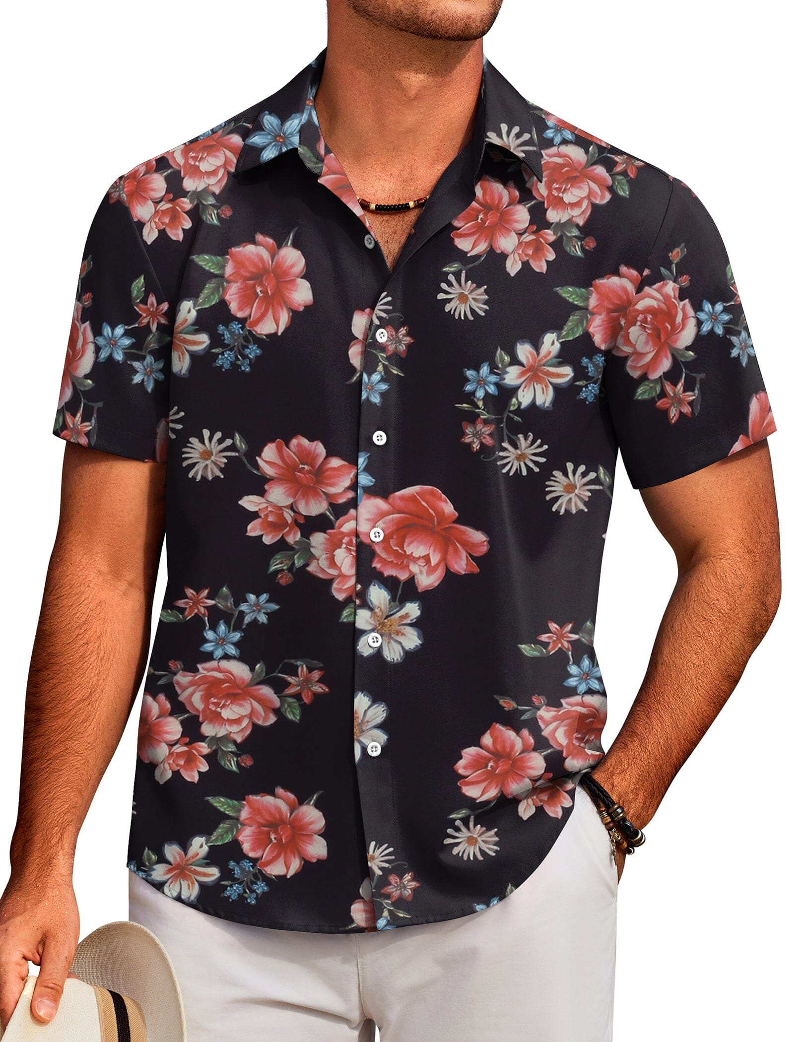 Tropical Floral Beach Shirt