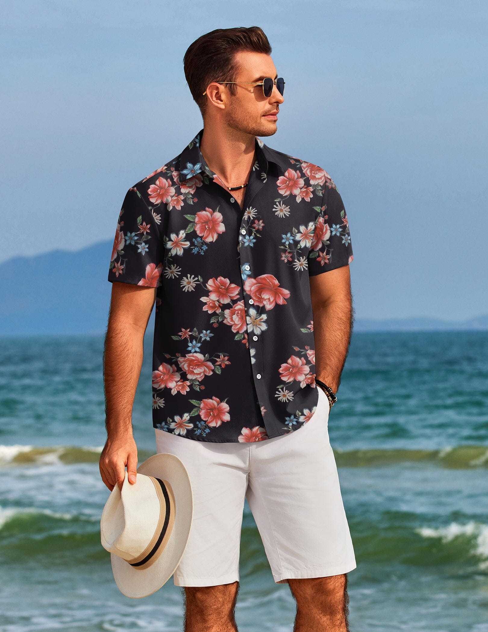 Tropical Floral Beach Shirt 