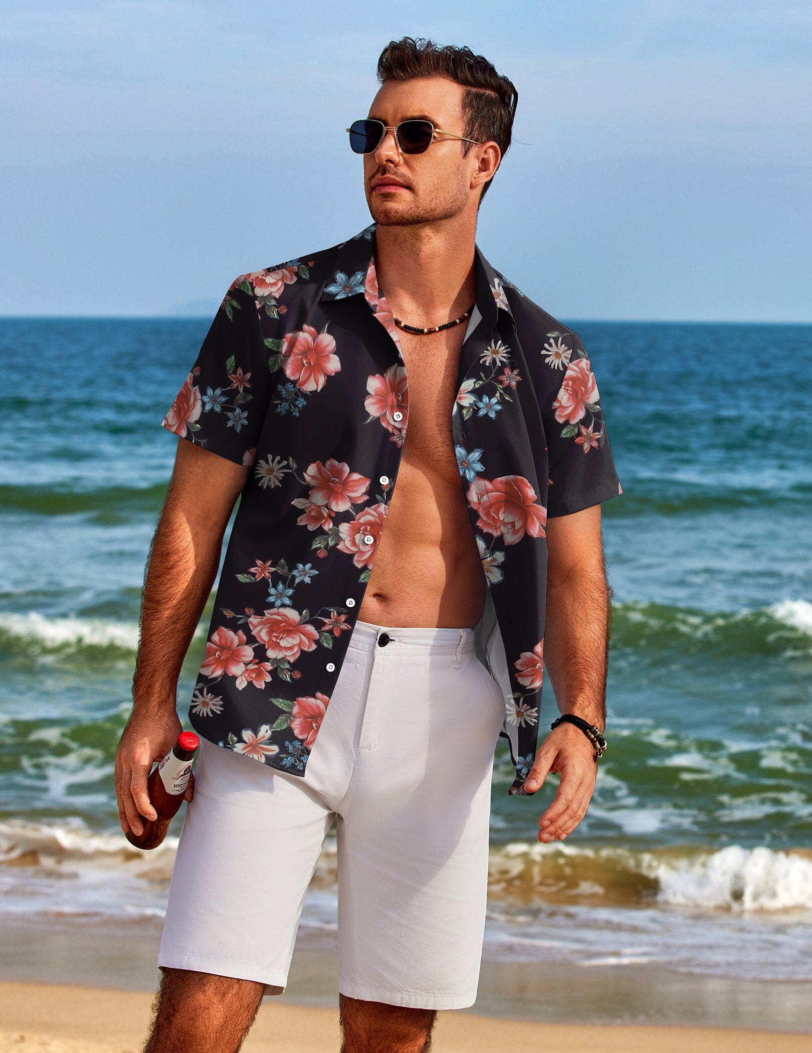 Tropical Floral Beach Shirt 