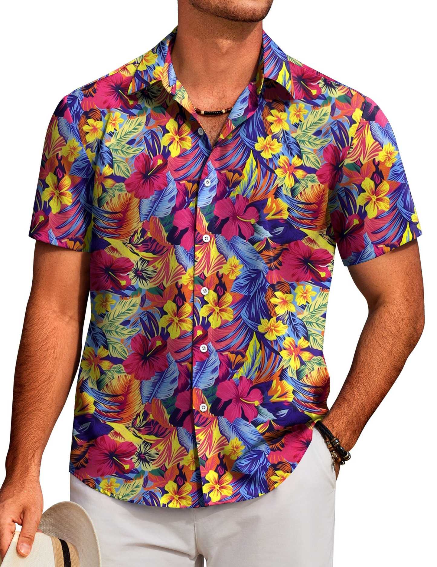 Tropical Floral Beach Shirt 