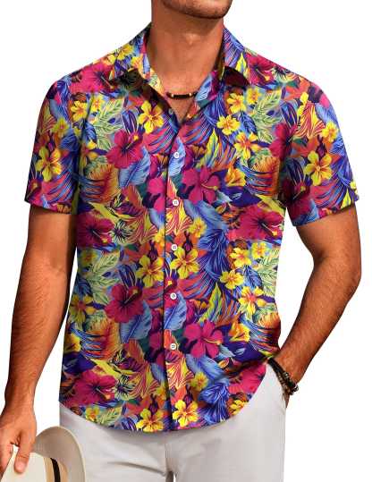 Tropical Floral Beach Shirt 