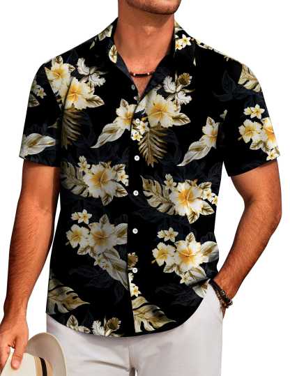 Tropical Floral Beach Shirt 