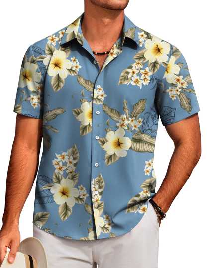 Tropical Floral Beach Shirt 