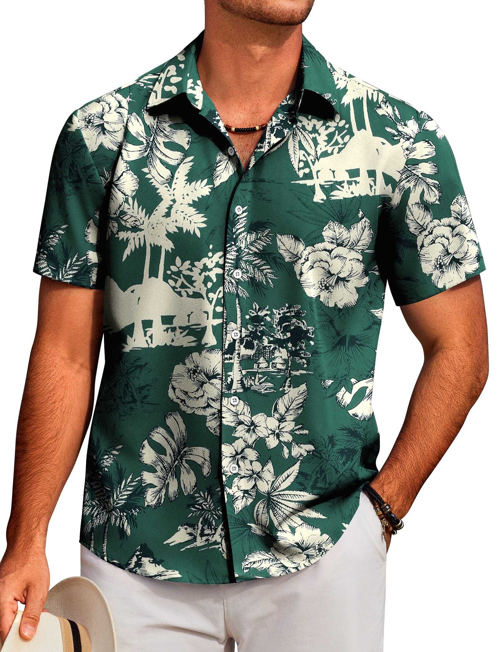 Tropical Floral Beach Shirt 