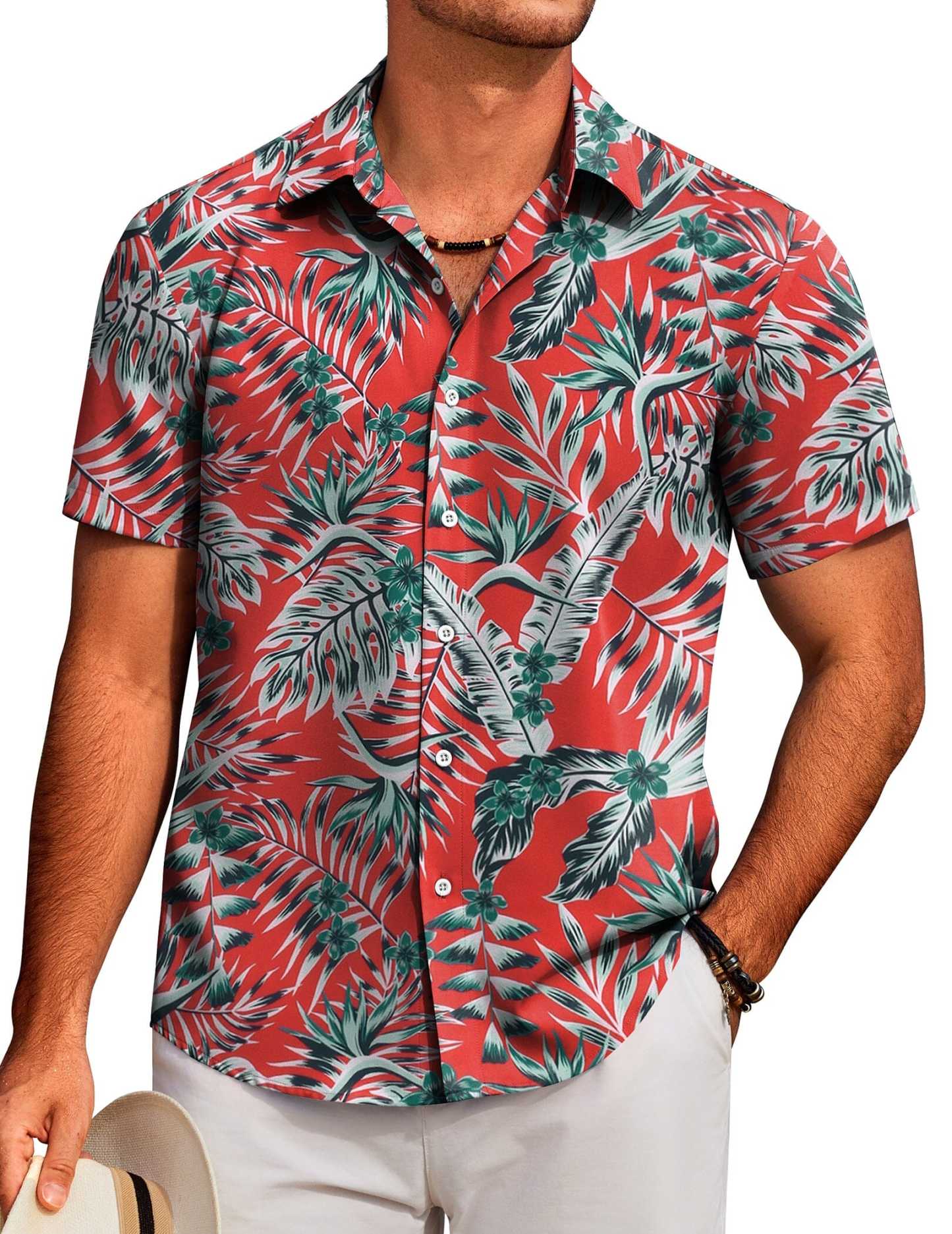 Tropical Floral Beach Shirt 