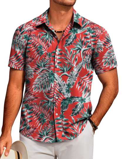 Tropical Floral Beach Shirt 
