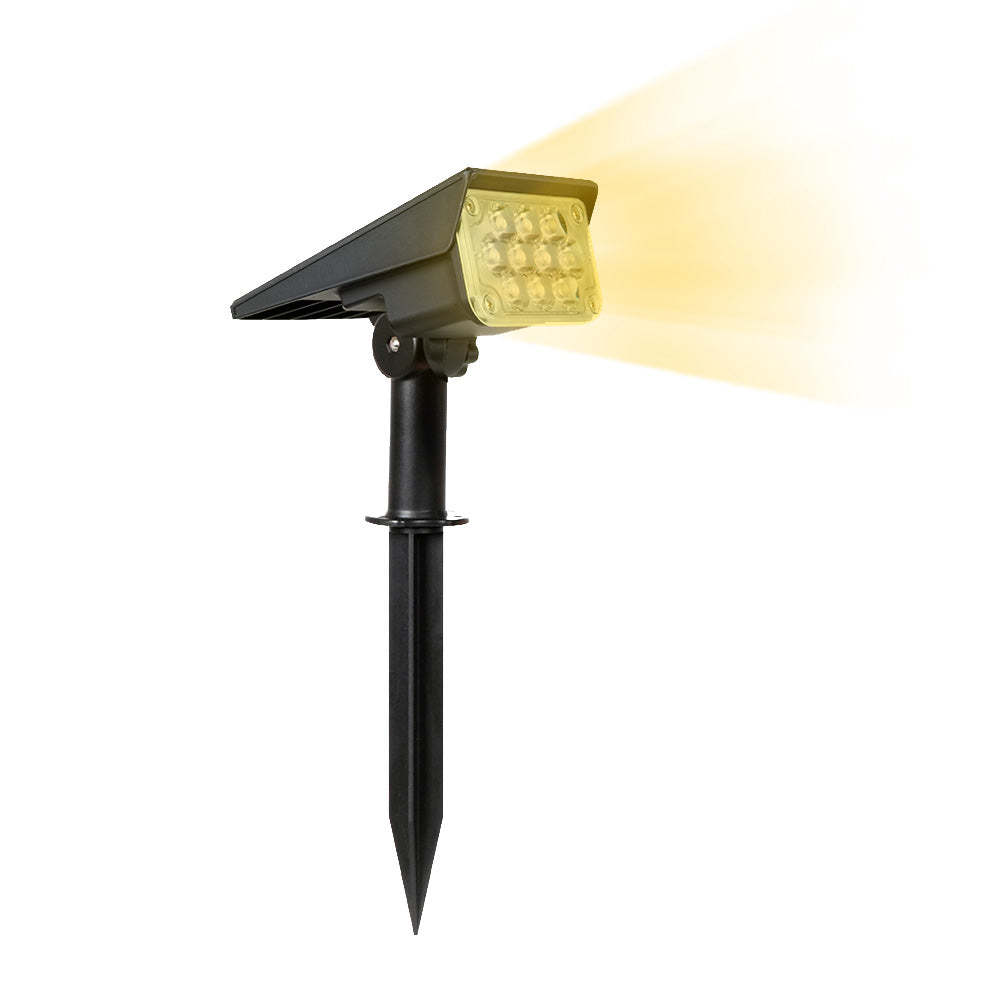 Solar Garden Spotlight - Adjustable Waterproof Outdoor LED Light with Dual Temperature Modes, Energy Saving Landscape Lighting for Yard and Pathway