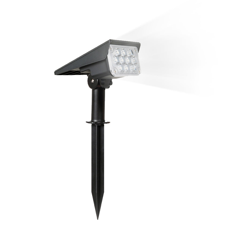 Solar Garden Spotlight - Adjustable Waterproof Outdoor LED Light with Dual Temperature Modes, Energy Saving Landscape Lighting for Yard and Pathway