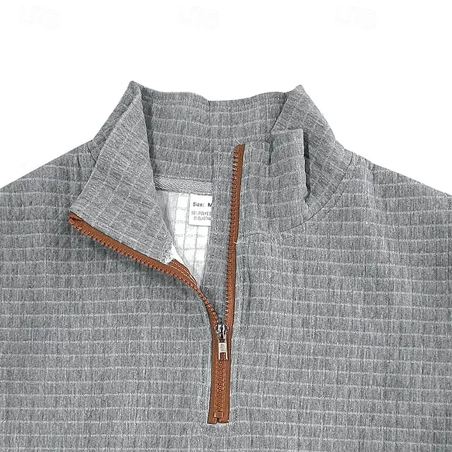 Men's Sweatshirt Quarter Zip Sweatshirt
