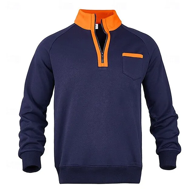 Men's Zip Sweatshirt Tactical Outdoor Casual Streetwear 