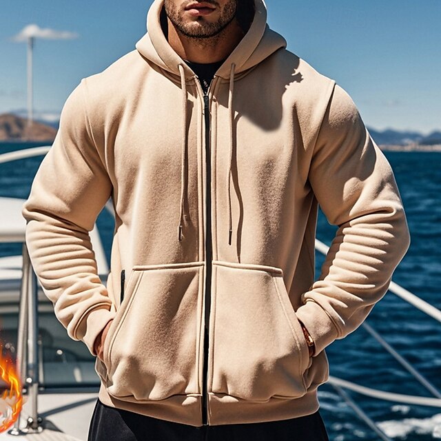 Men's Hoodie Tracksuit Full Zip Hoodie Sweatsuit  2 Piece Sports 