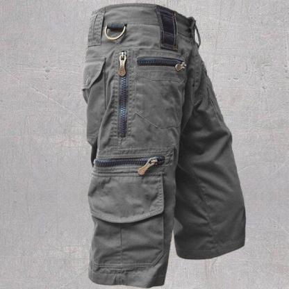 2025 Mens Zip Denim Outdoor Sports Shorts Trousers