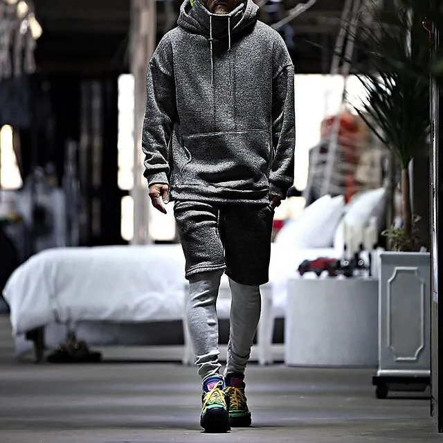 Men's Hoodie Tracksuit Sweatsuit  2 Piece Front Pocket Sports 
