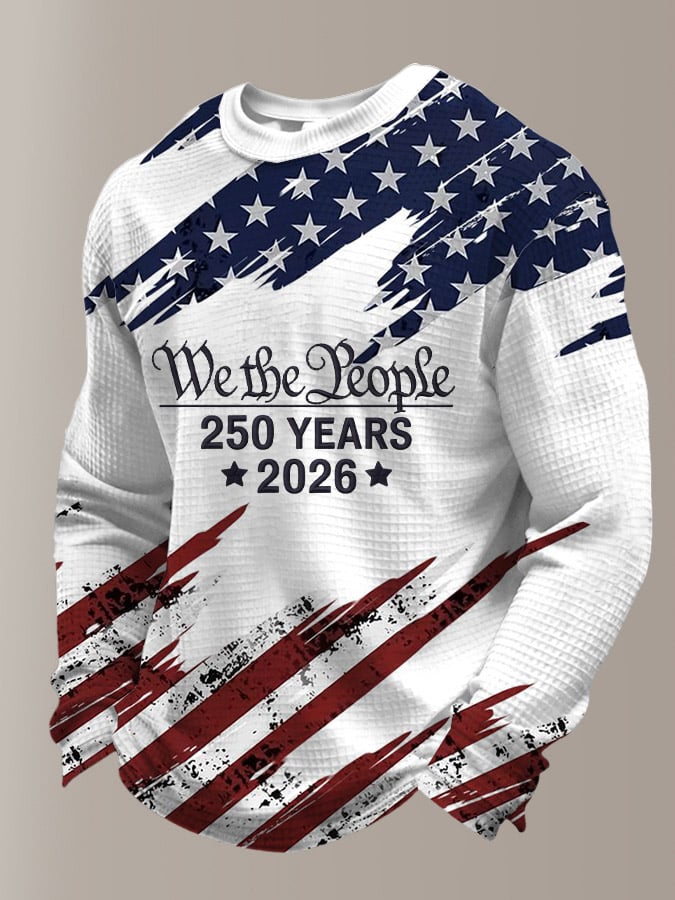 Men's Vintage America 250th Anniversary Printed Casual Top