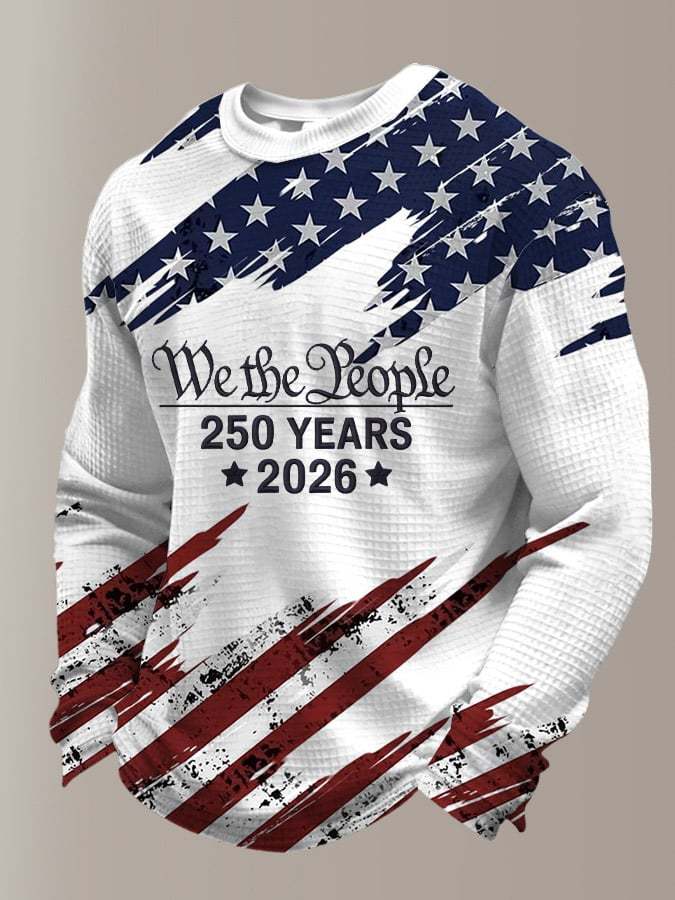 Men's Vintage America 250th Anniversary Printed Casual Top