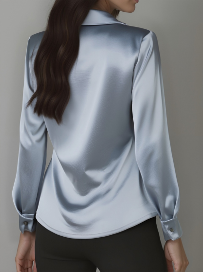 Women Can’t Get Enough of This Cozy Satin Blouse