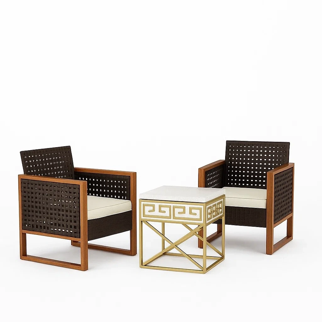 Ensemble de sièges d’extérieur,Ensemble fauteuils à accoudoirs - Meuwied