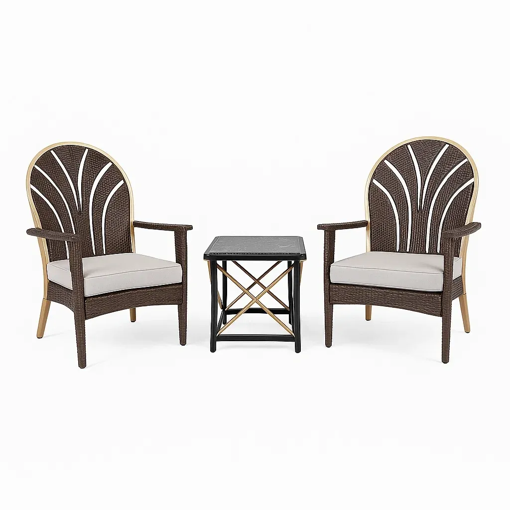 Ensemble de sièges d’extérieur,Ensemble fauteuils à accoudoirs - Meuwied