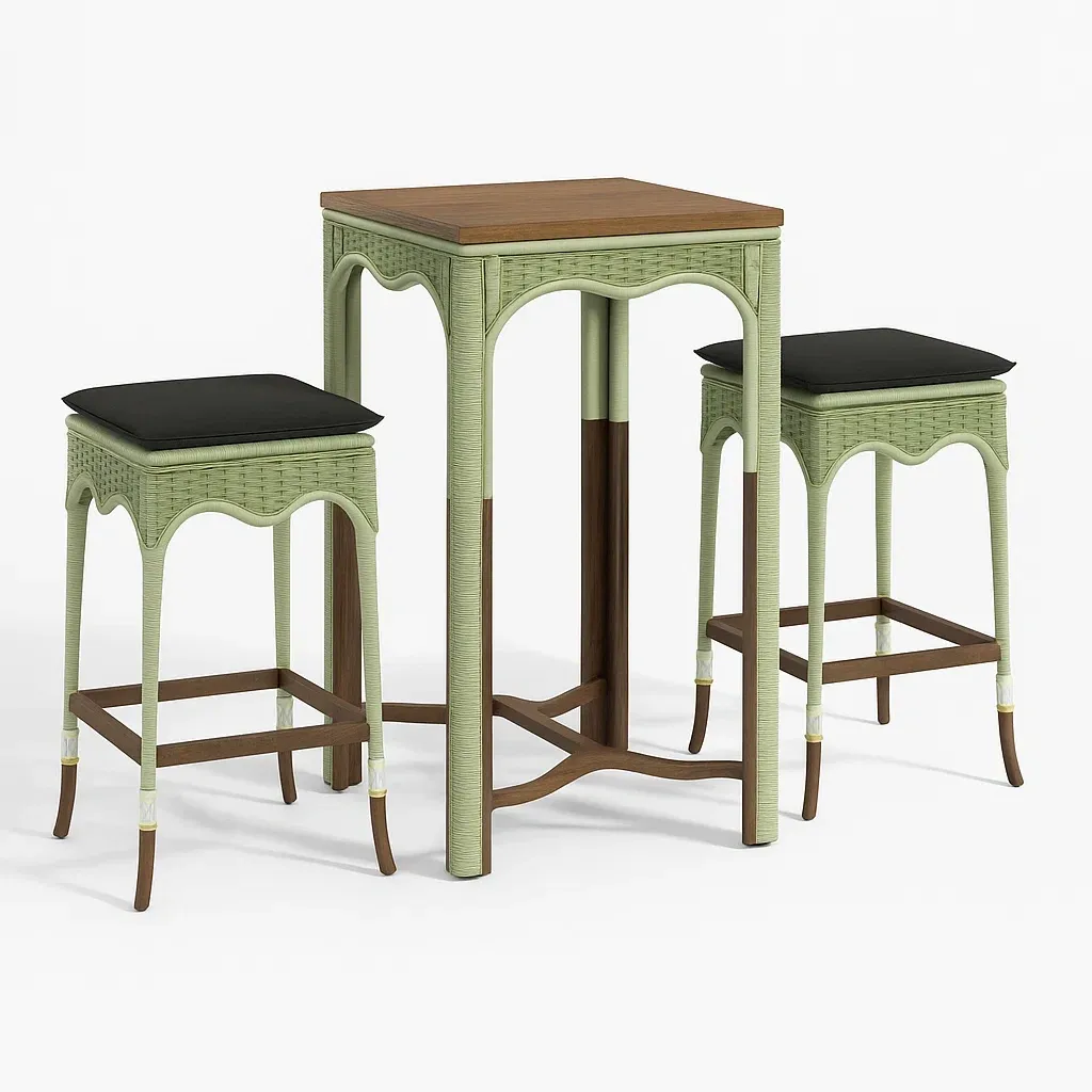 Mobilier de jardin,Ensemble table et chaises de bar - Meuwied