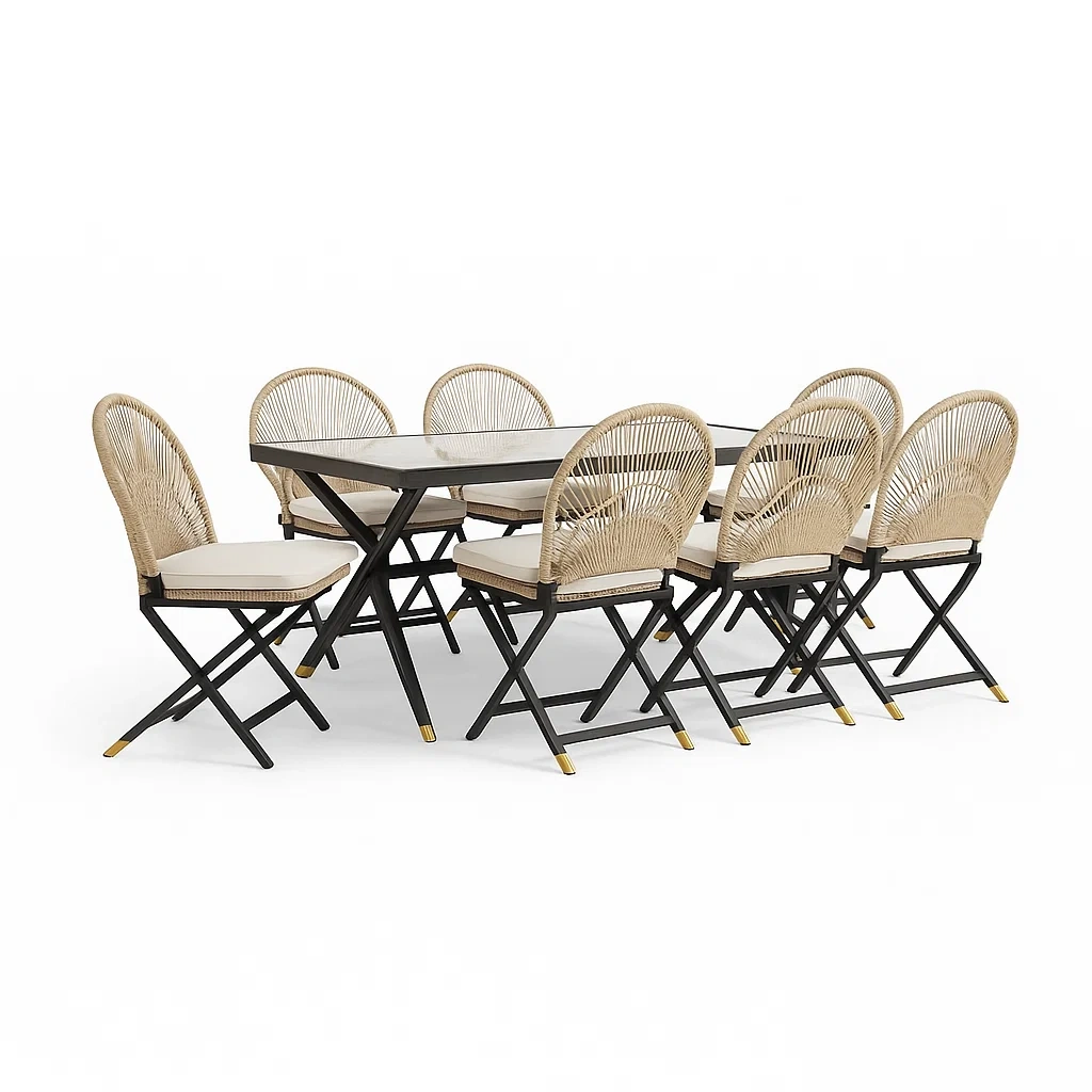Mobilier de jardin,Ensemble table et chaises - Meuwied