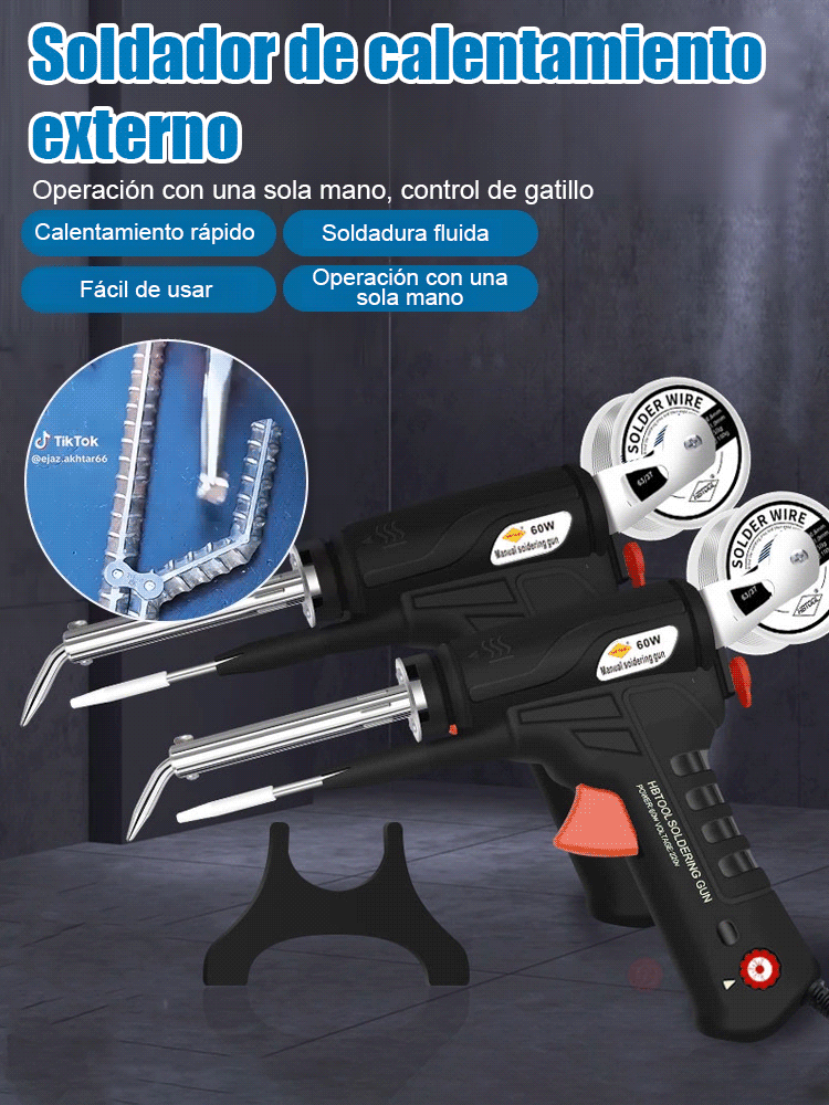 [Garantía de 5 años ]La soldadura es tan sencilla como escribir; incluso los principiantes pueden utilizarla.