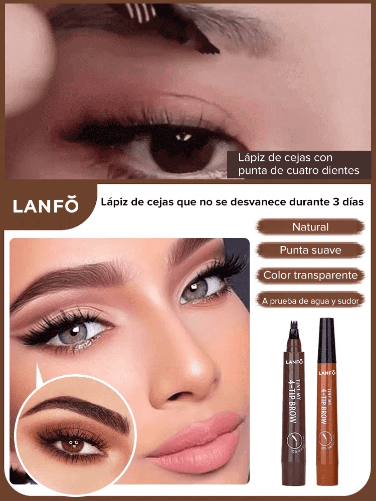 ✨Lápiz de cejas líquido biónico-💖Look natural y juvenil, a prueba de agua y sudor