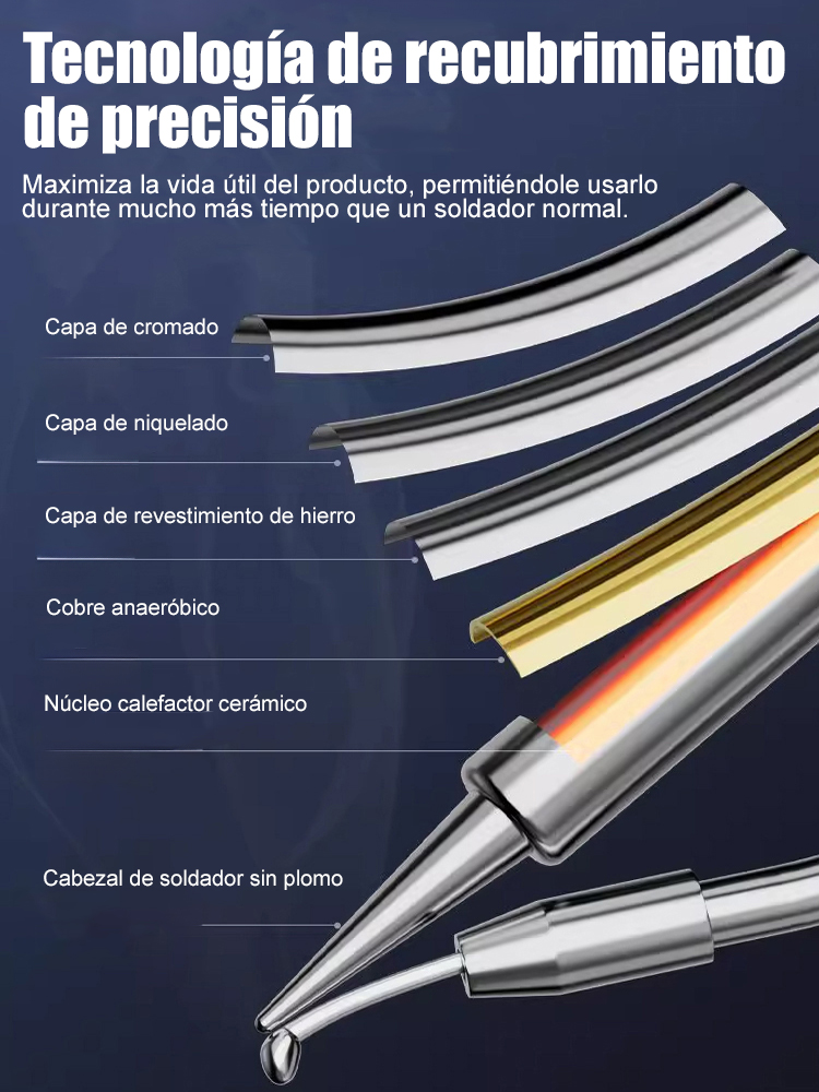 [Garantía de 5 años ]La soldadura es tan sencilla como escribir; incluso los principiantes pueden utilizarla.