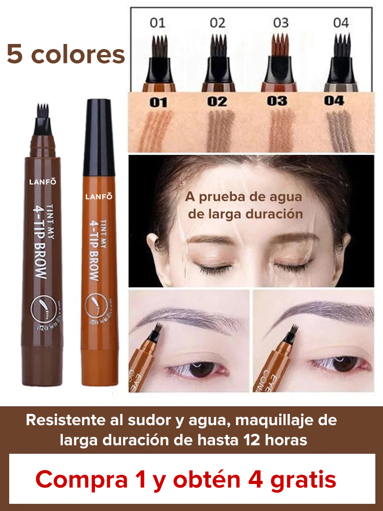 ✨Lápiz de cejas líquido biónico-💖Look natural y juvenil, a prueba de agua y sudor