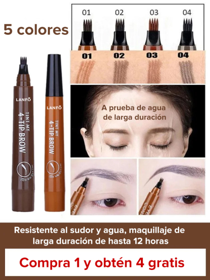 ✨Lápiz de cejas líquido biónico-💖Look natural y juvenil, a prueba de agua y sudor