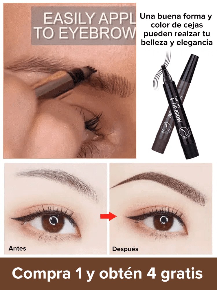✨Lápiz de cejas líquido biónico-💖Look natural y juvenil, a prueba de agua y sudor