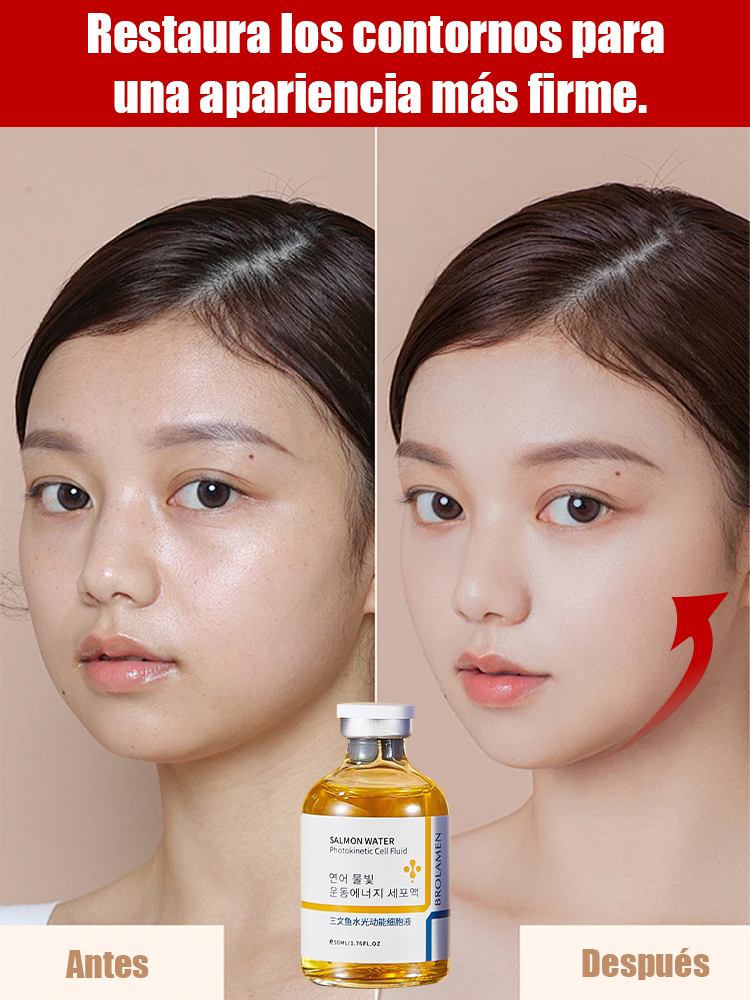 ✨【Igual que en salones de belleza de alta gama】Suero antienvejecimiento de salmón y agua brillante