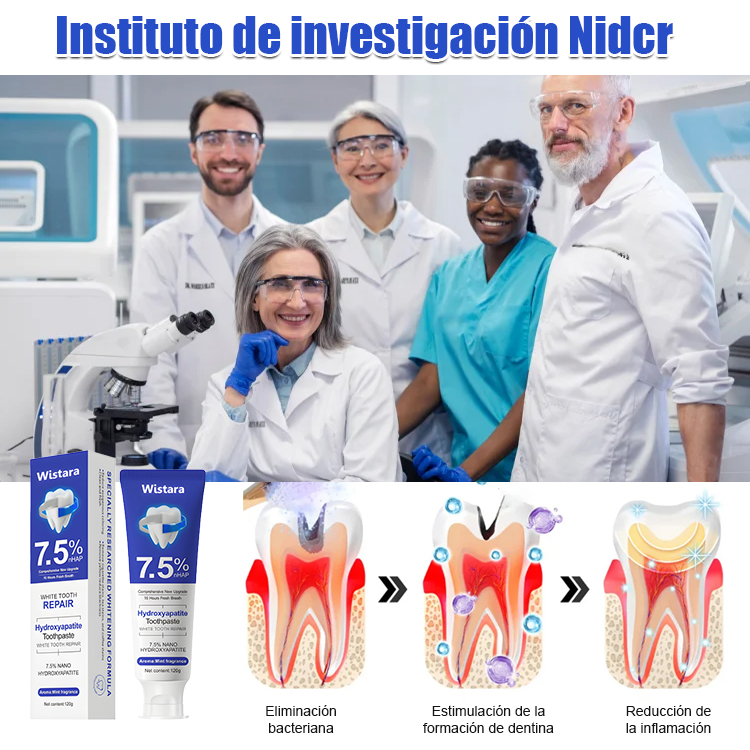 ✨🦷Dentífrico blanqueador y reparador con hidroxiapatita, para una sonrisa radiante.