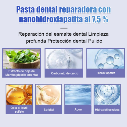 ✨🦷Dentífrico blanqueador y reparador con hidroxiapatita, para una sonrisa radiante.