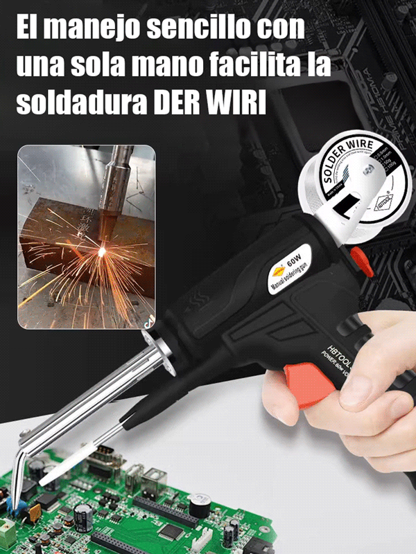 [Garantía de 5 años ]La soldadura es tan sencilla como escribir; incluso los principiantes pueden utilizarla.