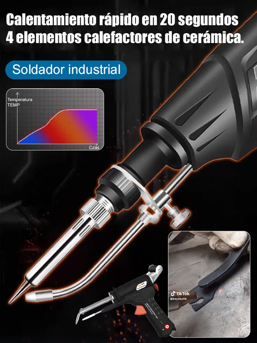 [Garantía de 5 años ]La soldadura es tan sencilla como escribir; incluso los principiantes pueden utilizarla.