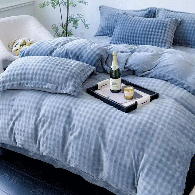 Dicke Kaninchenfleece Decke mit beidseitigem Plüsch