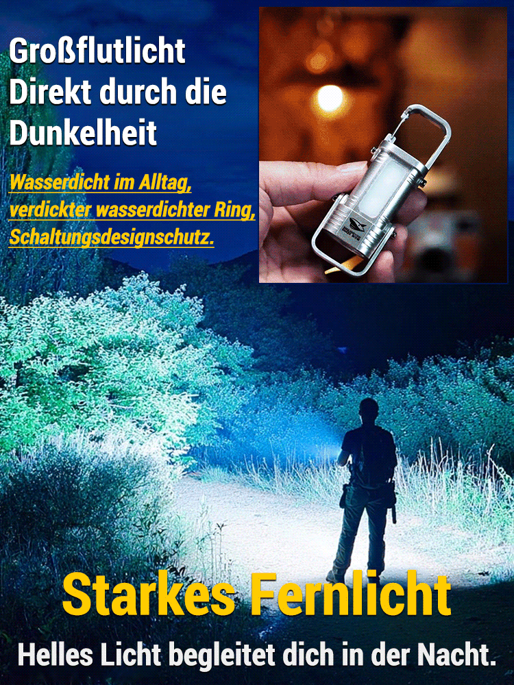 Kompakte tragbare Schlüsselanhänger-Taschenlampe