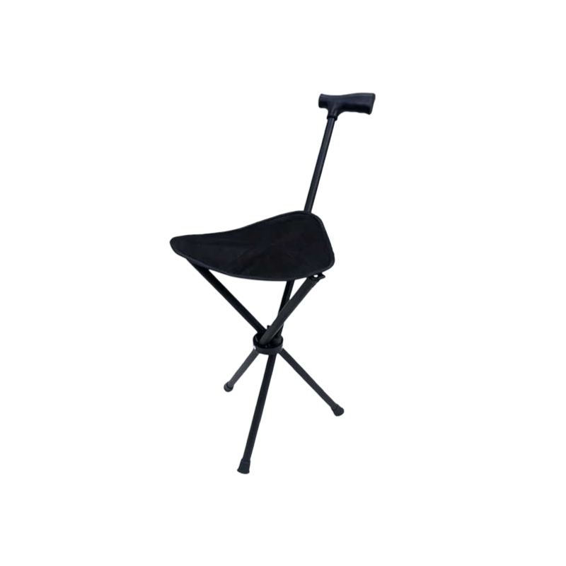 2-in-1 Gehstock mit integriertem Sitz – Klappbarer Spazierstock✨️Belastbar bis 200kg👍️ Ultra Leicht 600g – Ideal für Senioren💨 Wandern & Reise