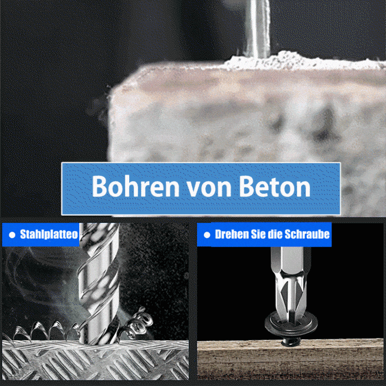 Deutsche Zweigang-Schlagbohrmaschine mit hohem Drehmoment✨️Kraftvoller bürstenloser  – 3-in-1 Multifunktions-Werkzeug 🚀