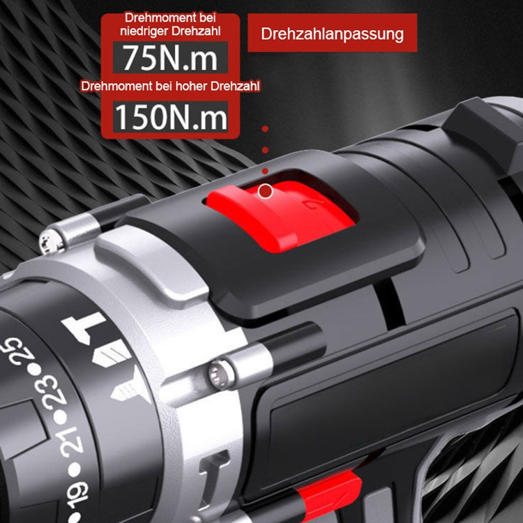 Deutsche Zweigang-Schlagbohrmaschine mit hohem Drehmoment✨️Kraftvoller bürstenloser  – 3-in-1 Multifunktions-Werkzeug 🚀
