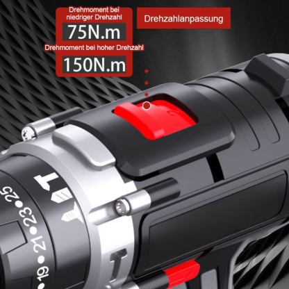 Deutsche Zweigang-Schlagbohrmaschine mit hohem Drehmoment✨️Kraftvoller bürstenloser  – 3-in-1 Multifunktions-Werkzeug 🚀
