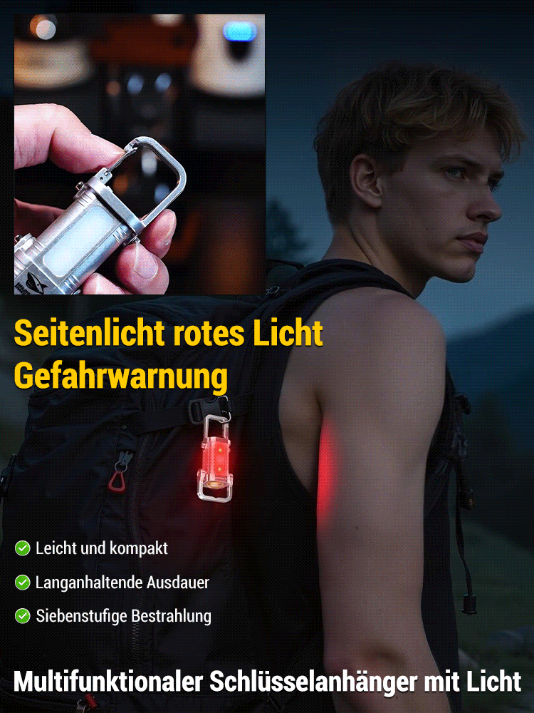 Kompakte tragbare Schlüsselanhänger-Taschenlampe