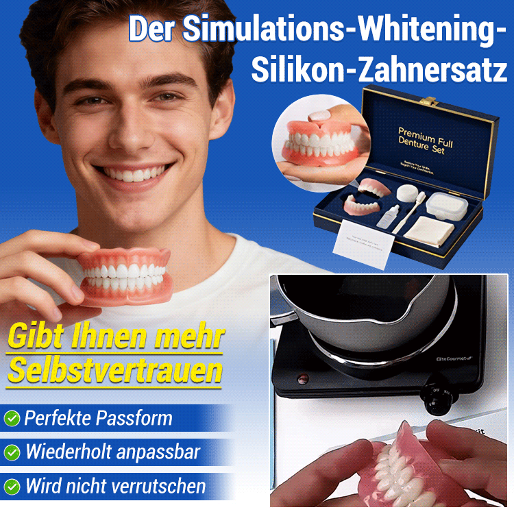 Ganzmundig maßgeschneidete Zahnprothese für ein perfektes Lächeln!